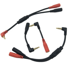 Factory Custom Video Cable 3.5mm Stereo Jack Aux Audio Cable Male to Female DC 5525 Cable DIN Gold Support for Car Headphone PVC